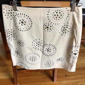 Beige skirt with lots of design